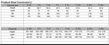Load image into Gallery viewer, size chart