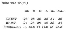 Load image into Gallery viewer, size chart