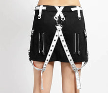 Load image into Gallery viewer, model showing back of skirt