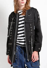Load image into Gallery viewer, model showing front of jacket unzipped