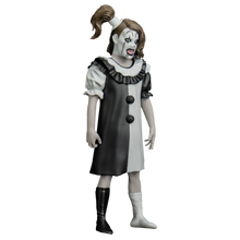 Load image into Gallery viewer, Figure in a clown costume with black and white dress on a white background