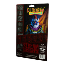 Load image into Gallery viewer, Action figure in packaging with colorful clown design and 'Scream' branding.