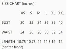 Load image into Gallery viewer, size chart