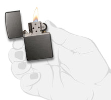 Load image into Gallery viewer, Gray dusk color zippo lighter.