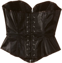 Load image into Gallery viewer, backside of corset showing lace up adjustable back