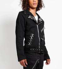 Load image into Gallery viewer, model showing side of jacket