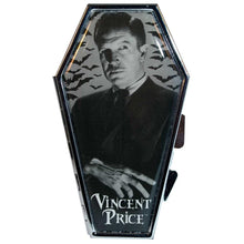 Load image into Gallery viewer, picture of vincent price on coffin shaped compact mirror