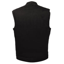 Load image into Gallery viewer, back side of vest, all black