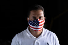 Load image into Gallery viewer, model showing front of mask