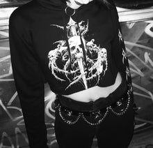 Load image into Gallery viewer, model showing front of hoodie