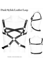 Load image into Gallery viewer, front, side and back of harness on mannequin