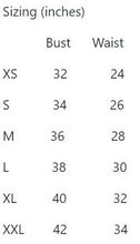 Load image into Gallery viewer, size chart