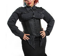 Load image into Gallery viewer, model showing front of cincher