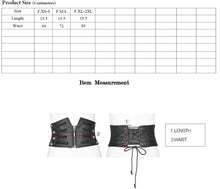 Load image into Gallery viewer, size chart