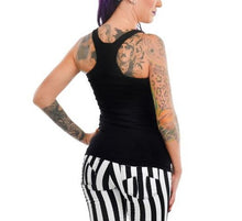 Load image into Gallery viewer, backside of tank top, plain black