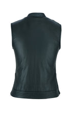 Load image into Gallery viewer, plain black backside of vest