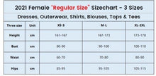 Load image into Gallery viewer, size chart