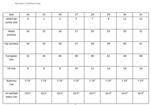 Load image into Gallery viewer, size chart