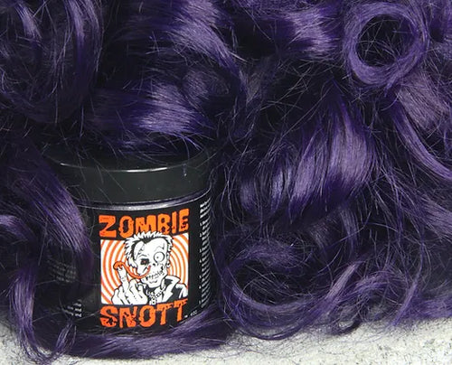 hair dye on display next to model