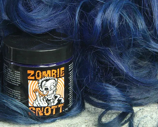 hair dye on display next to model