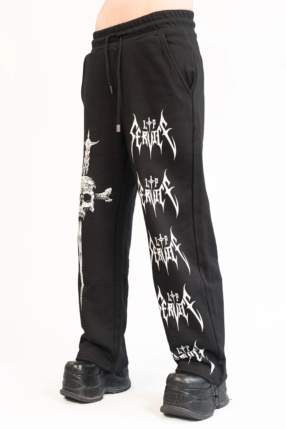 UNISEX Lip Service Metal Dagger Sweatpants