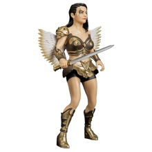 Load image into Gallery viewer, Figure of a warrior with wings holding a sword on a white background
