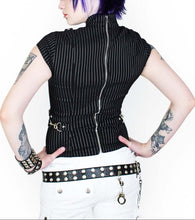 Load image into Gallery viewer, model showing back of shirt on white background
