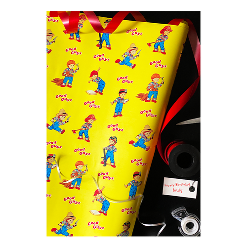 wrapping paper on display