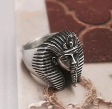 Load image into Gallery viewer, 316L stainless steel King Tut head ring.

