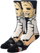 Load image into Gallery viewer, Full body Leatherface print mid calf crew socks
