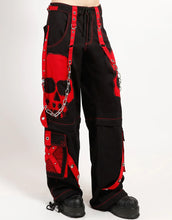 Load image into Gallery viewer, UNISEX Black Scare Dark Street Pant w/ Red Skull Details
