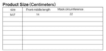 Load image into Gallery viewer, size chart
