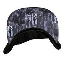 Load image into Gallery viewer, vampira logo embroidered hat with multiple pictures printed underneath
