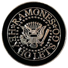 Load image into Gallery viewer, round ramones logo pin
