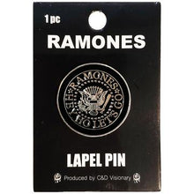 Load image into Gallery viewer, round ramones logo pin

