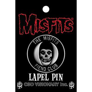 misfits fiend club round pin