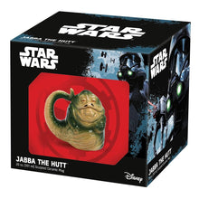Load image into Gallery viewer, box displaying jabba the hutt full body sculpted ceramic mug
