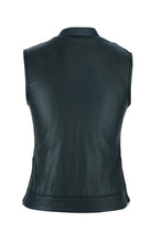 Load image into Gallery viewer, plain black backside of vest
