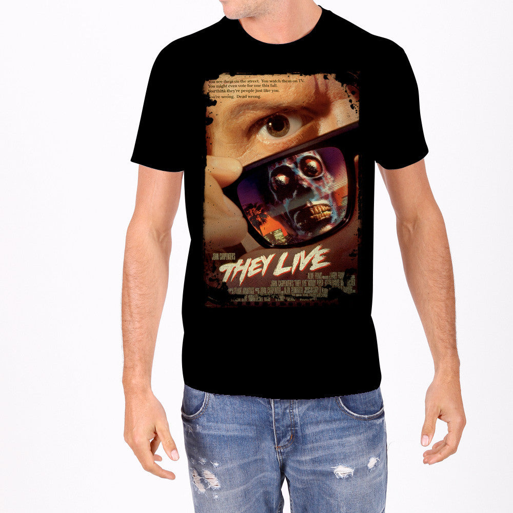 They Live Movie Poster Men's T-Shirt